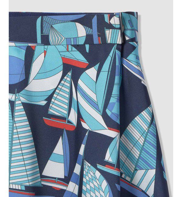 LOULOU WILLOUGHBY「WEB・博多阪急限定【LOULOU WILLOUGHBY】RATTI マリーナプリントフレアスカート」|スカート|