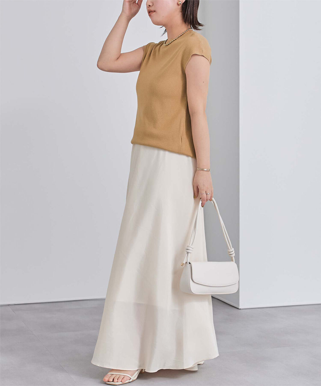 ur's「プチハイネックフレンチスリーブニット」|ニット・セーター|