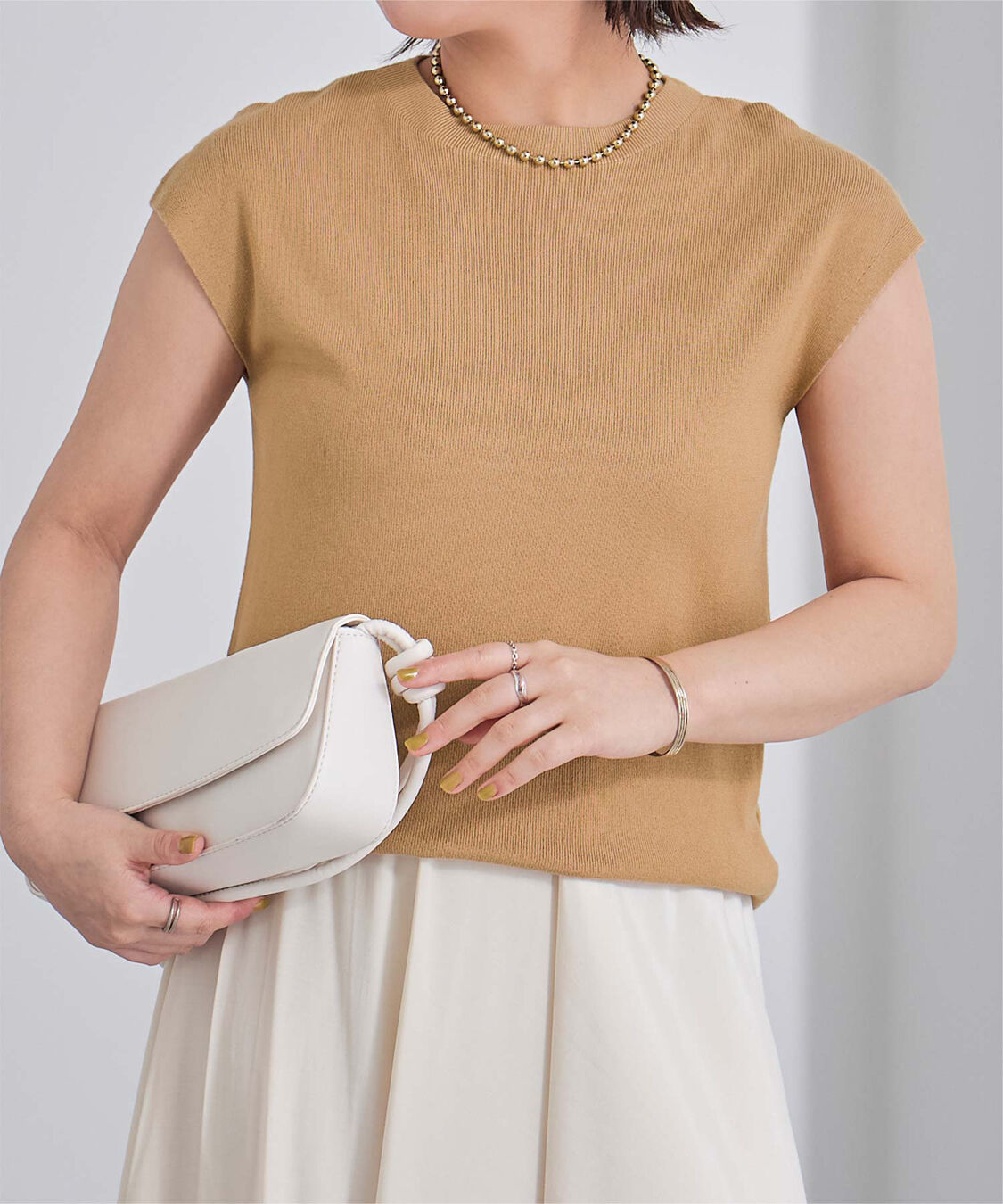 ur's「プチハイネックフレンチスリーブニット」|ニット・セーター|