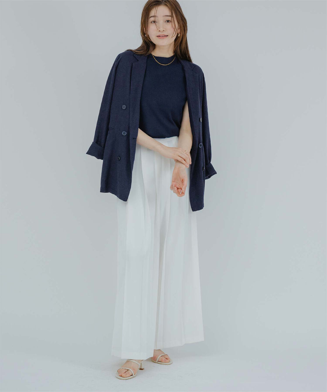 ur's「プチハイネックフレンチスリーブニット」|ニット・セーター|