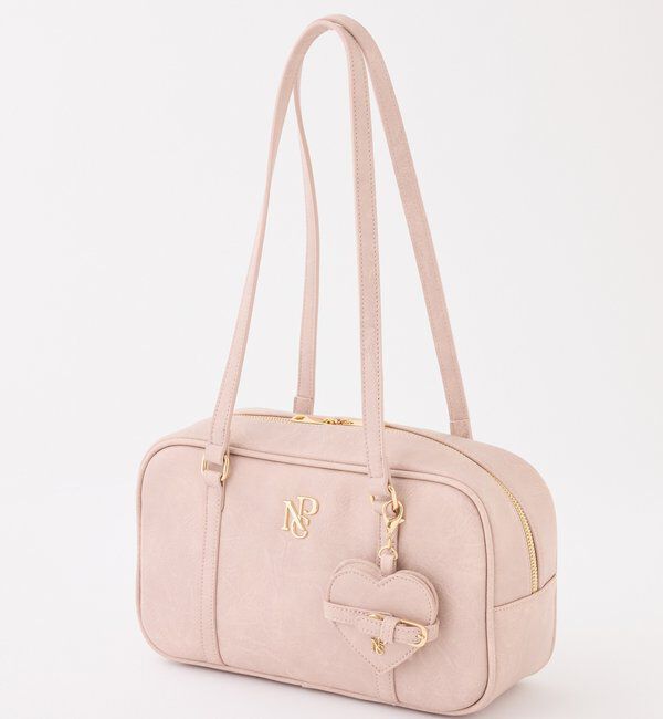  「ハートミラー付きスクエアボストンバッグ」|ショルダー・メッセンジャー|