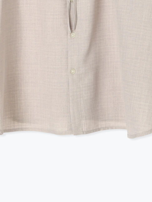 Lugnoncure「【接触冷感】麻調フリル衿ブラウス」|シャツ・ブラウス|