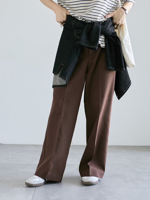 Lugnoncure「ストレートチノパンツ《2025autumn catalog item》」|その他|ブラウン