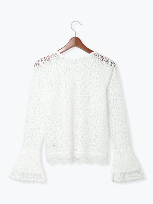 Te chichi「【Atelier ChouChou】コードレースフレアスリーブトップス」|ニット・セーター|