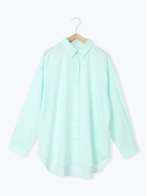 Samansa Mos2 blue「【接触冷感】マルチスタイルシャツ」|シャツ・ブラウス|