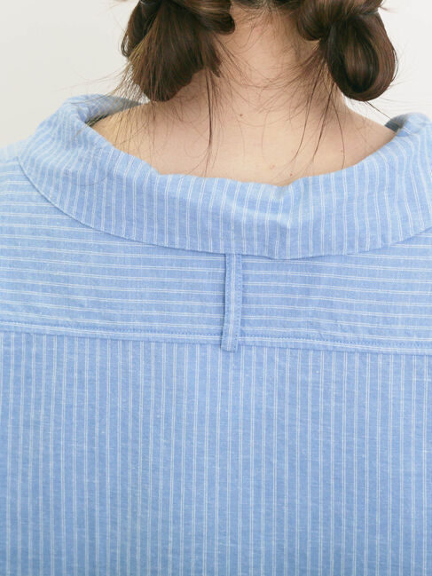 Samansa Mos2「【クールコットン】柄アソートスキッパーチュニック」|シャツ・ブラウス|