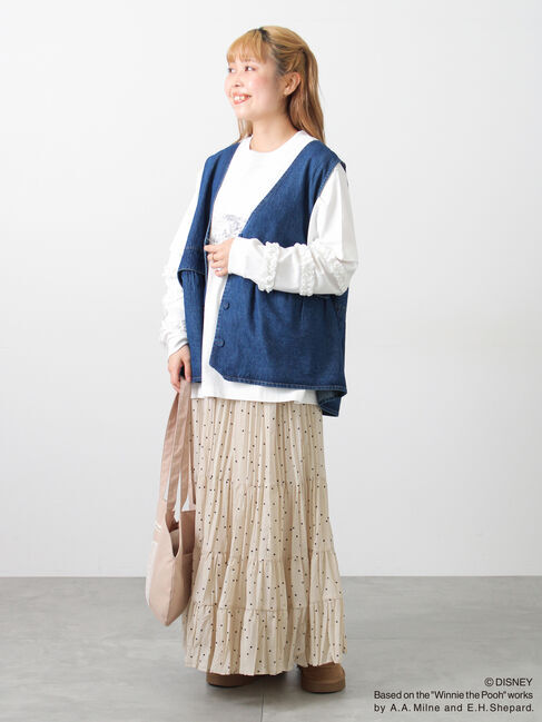 Samansa Mos2「【Disney】くまのプーさん/レース付き丸バッグ」|その他|