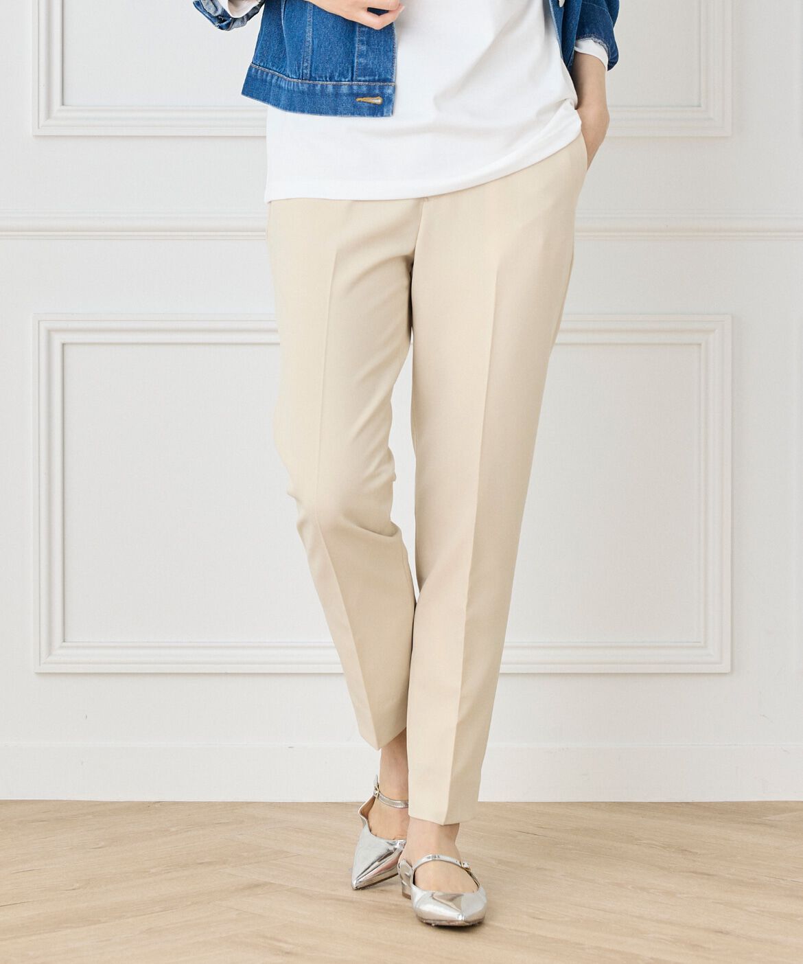 INED「美脚テーパードパンツ」|その他|ベージュ2