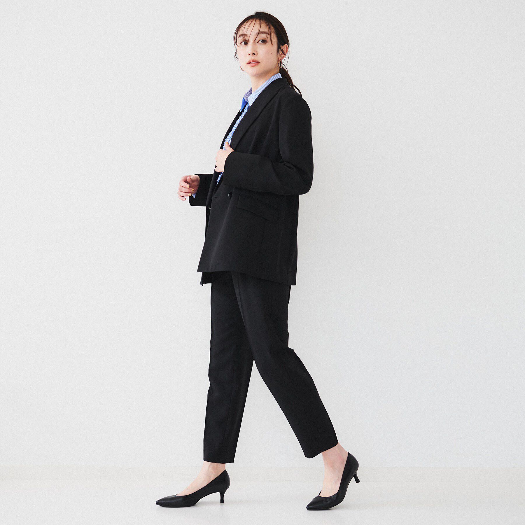 UNTITLED「【接触冷感/UV/セットアップ可能】ライトウェイト タックテーパードパンツ」|その他|