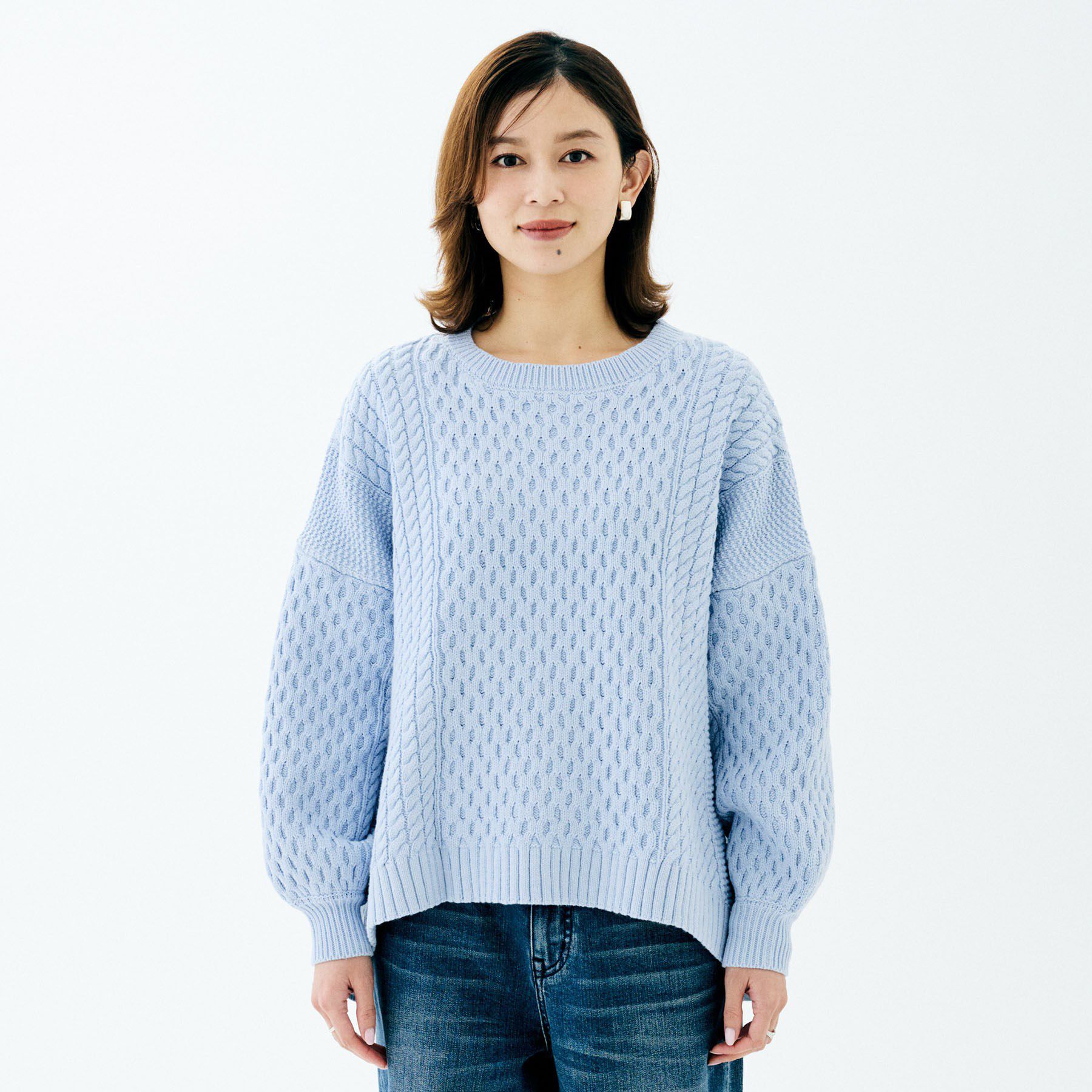 UNTITLED「【TORRAZZO DONNA】ドッキングニットトップス」|ニット・セーター|