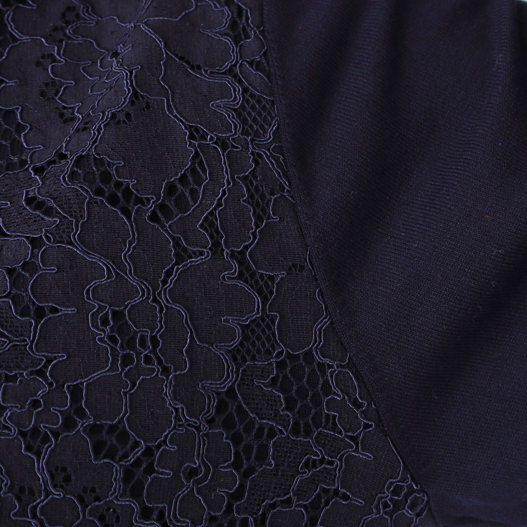 COUP DE CHANCE「【洗える】レース使いニットプルオーバー」|ニット・セーター|