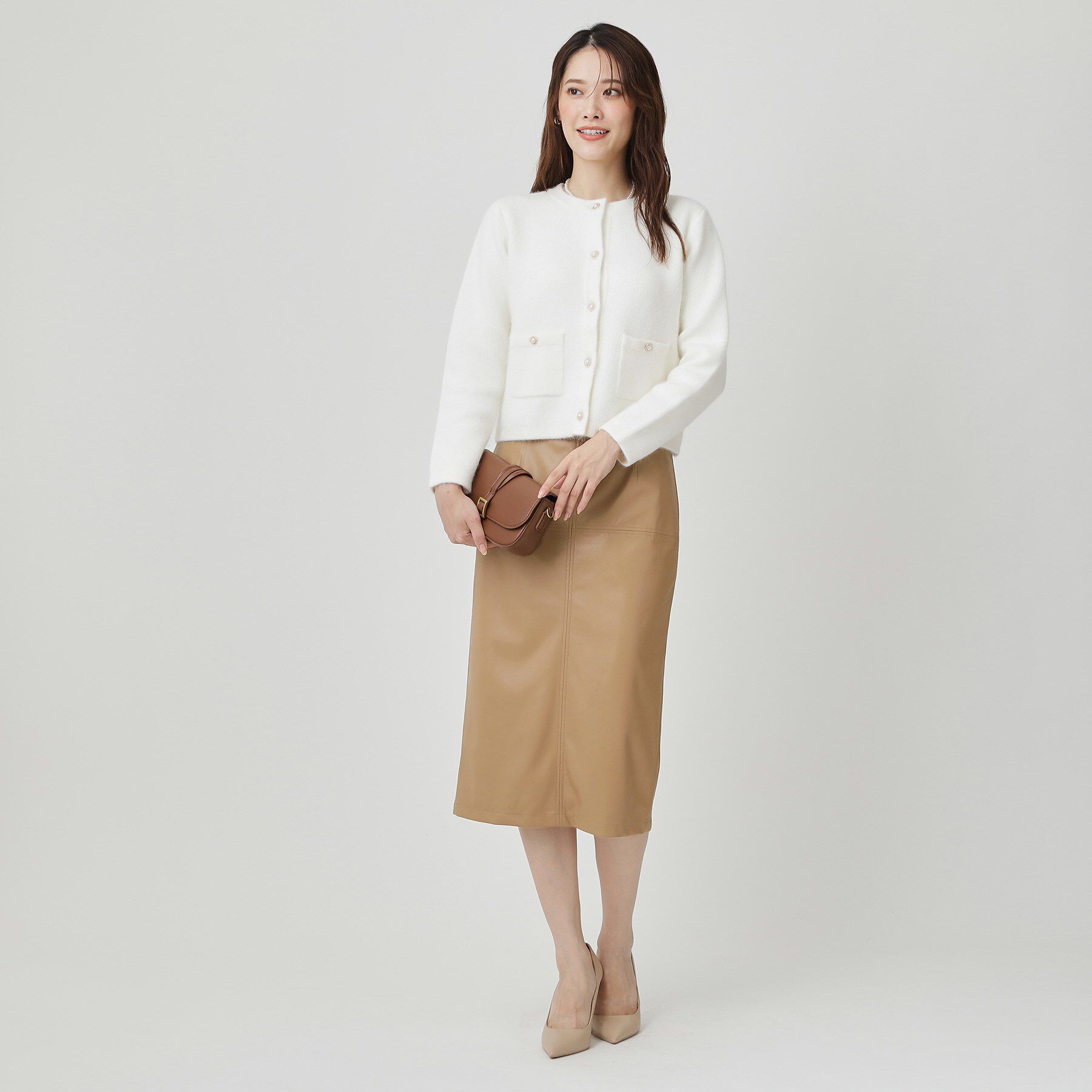 COUP DE CHANCE「【レザー調】ナロータイトスカート」|スカート|