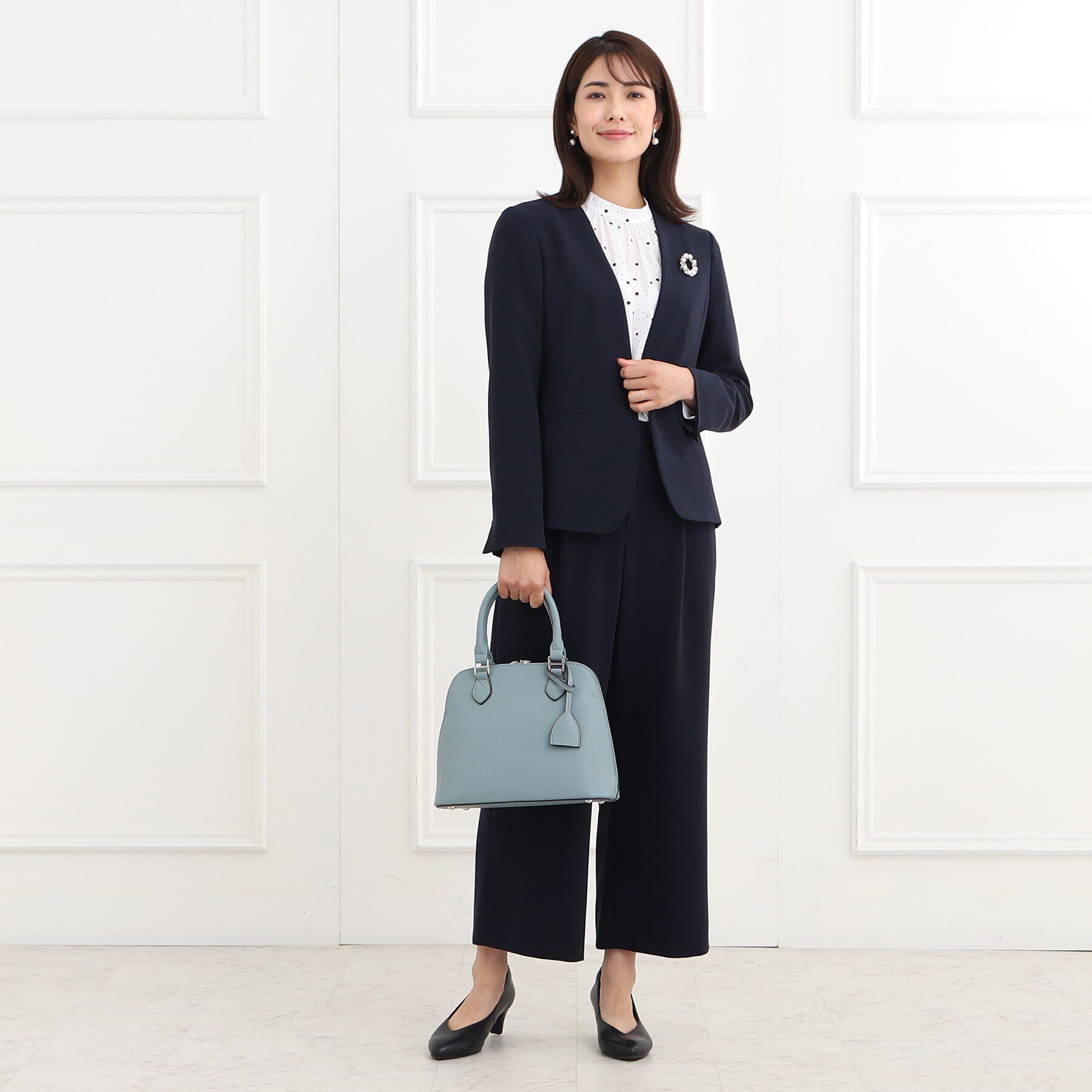 Reflect「【フォーマル/洗える/セットアップ可】ノーカラージャケット」|ノーカラージャケット|