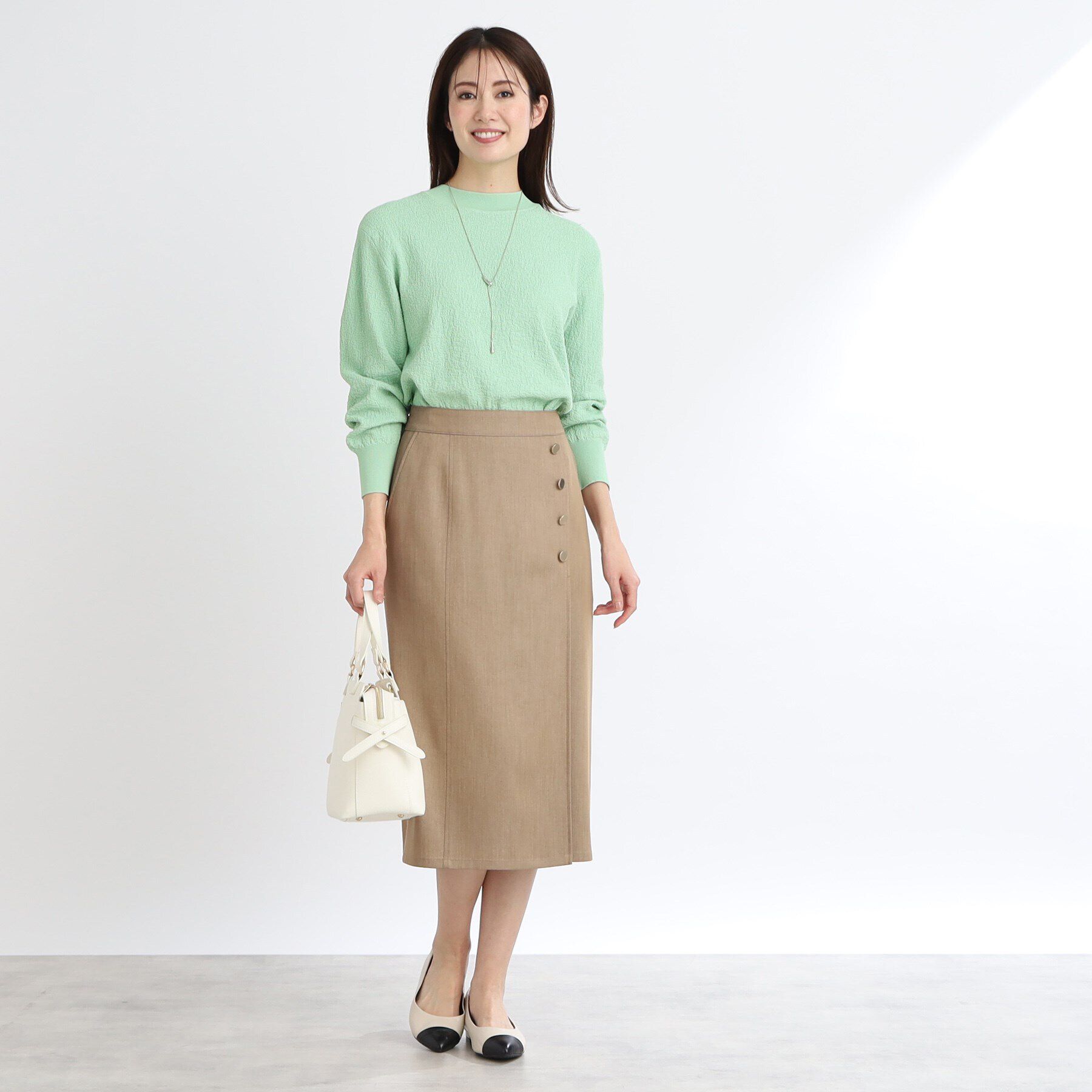 Reflect「プチハイネックジャカードニット」|ニット・セーター|