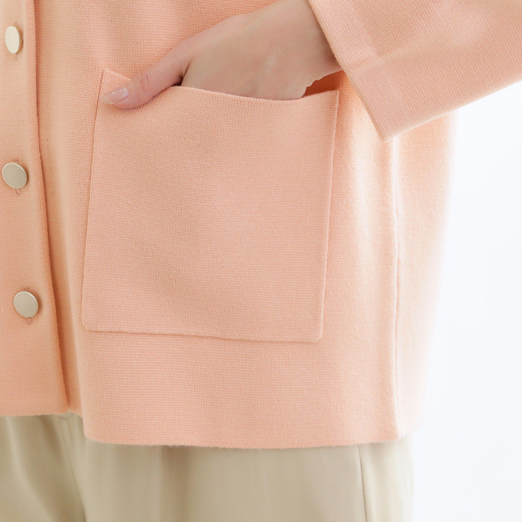 Reflect「【着回し力◎】ジャケット風ニットカーディガン」|カーディガン|