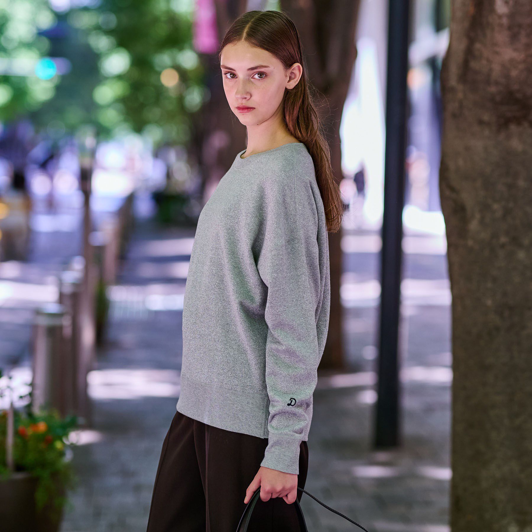 DRESSTERIOR「ラメ裏毛プルオーバー」|Tシャツ・カットソー|