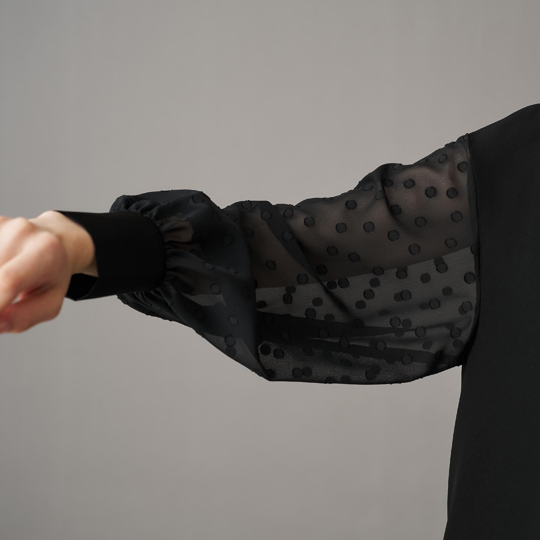 DRESSTERIOR「【otonaMUSE 11月号掲載】ダブルクロスボリュームスリーブミニワンピース」|ワンピース|