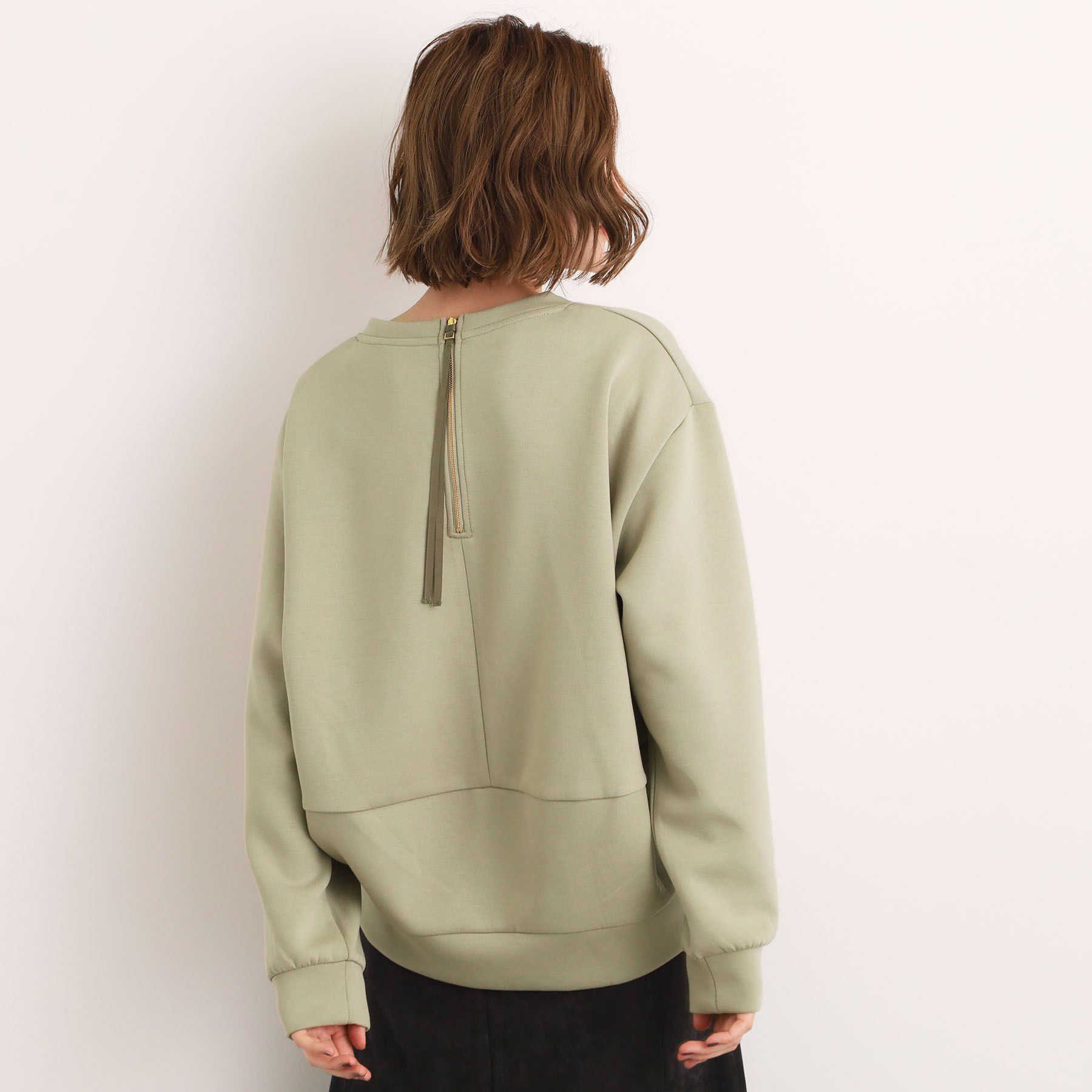 grove「ダンボールコクーンシルエットプルオーバー」|パーカー|カーキ(027)