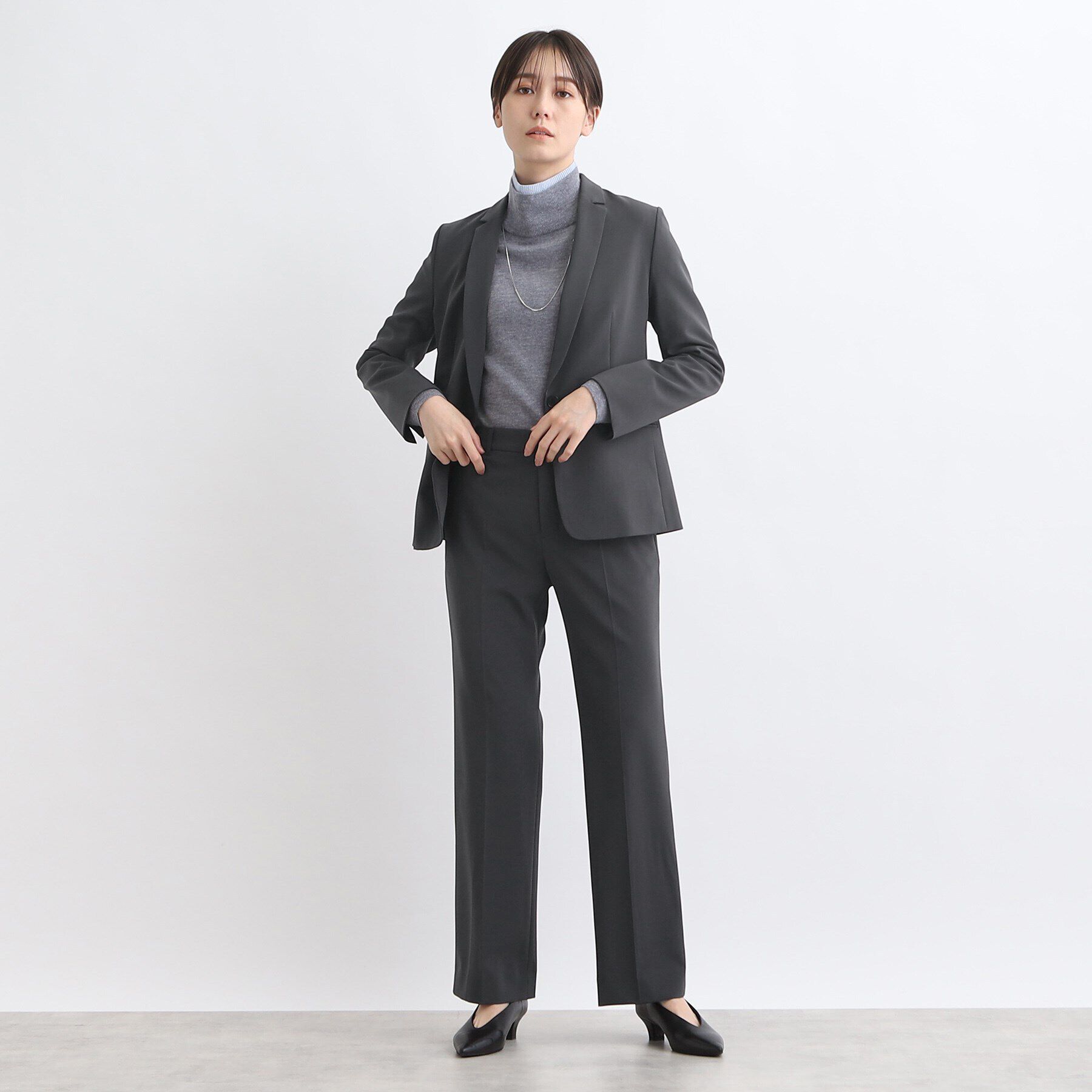 INDIVI「【定番スーツ／洗える／UVケア】ストレッチストレートパンツ」|その他|