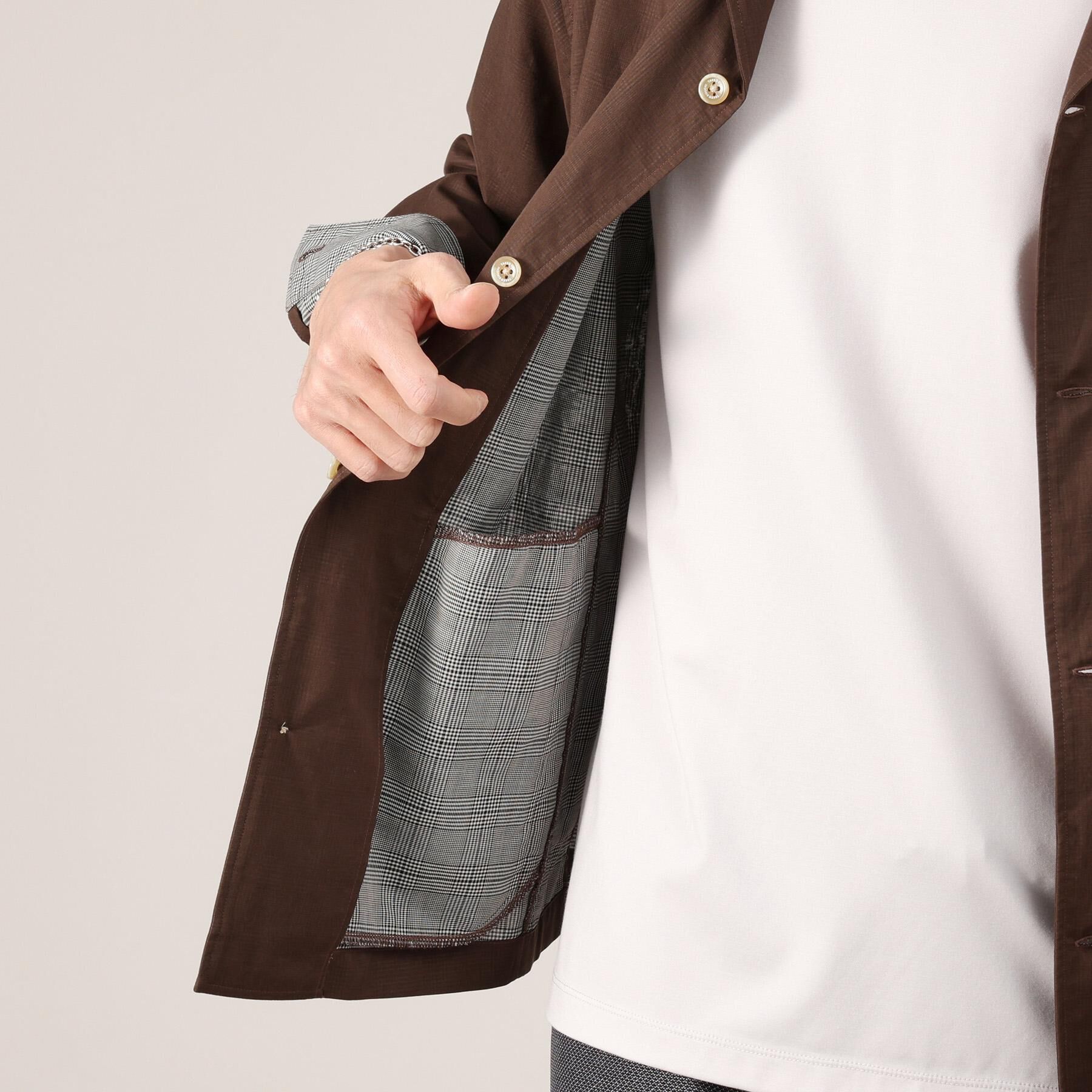 TAKEO KIKUCHI「【羽織】ダブルフェイス シャツ 羽織り」|シャツ・ブラウス|