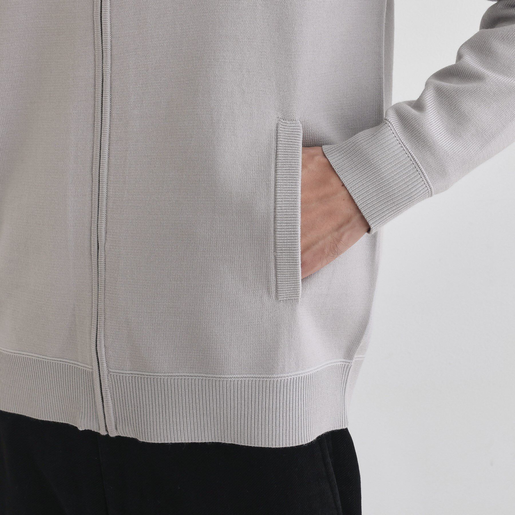 TAKEO KIKUCHI「アンチピリング ジップアップ ニット」|ニット・セーター|