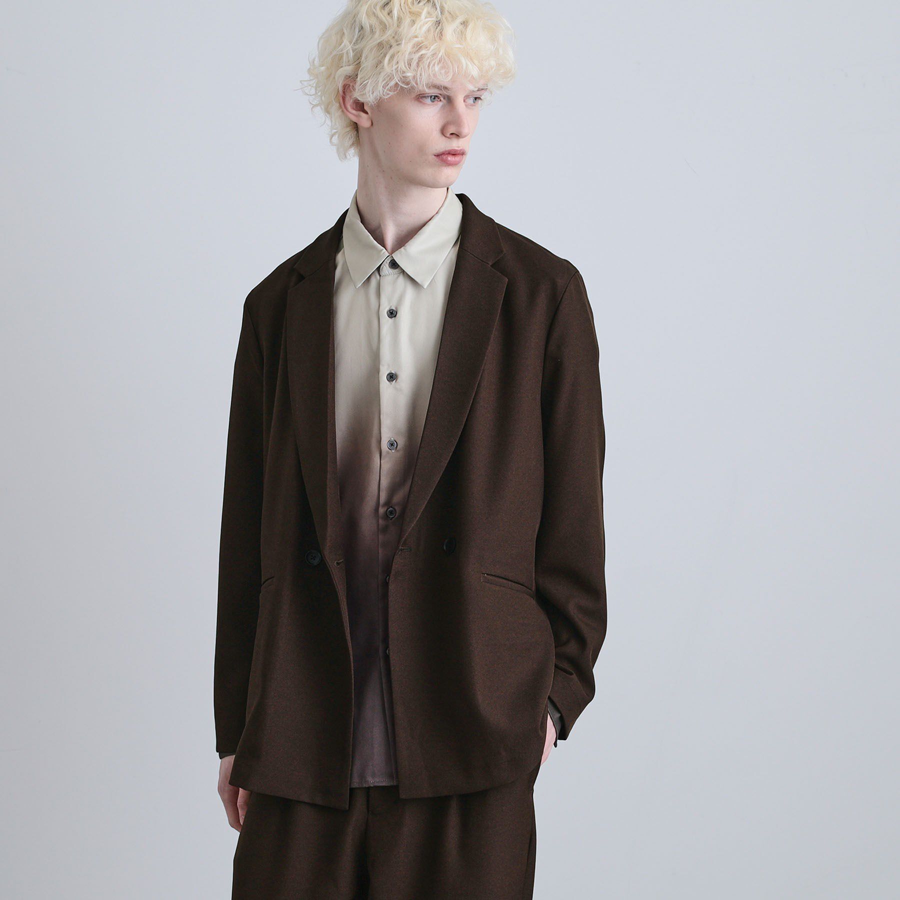 tk.TAKEO KIKUCHI「【上下セット】オーバーシルエットセットアップ」|スーツ|ブラウン(043)