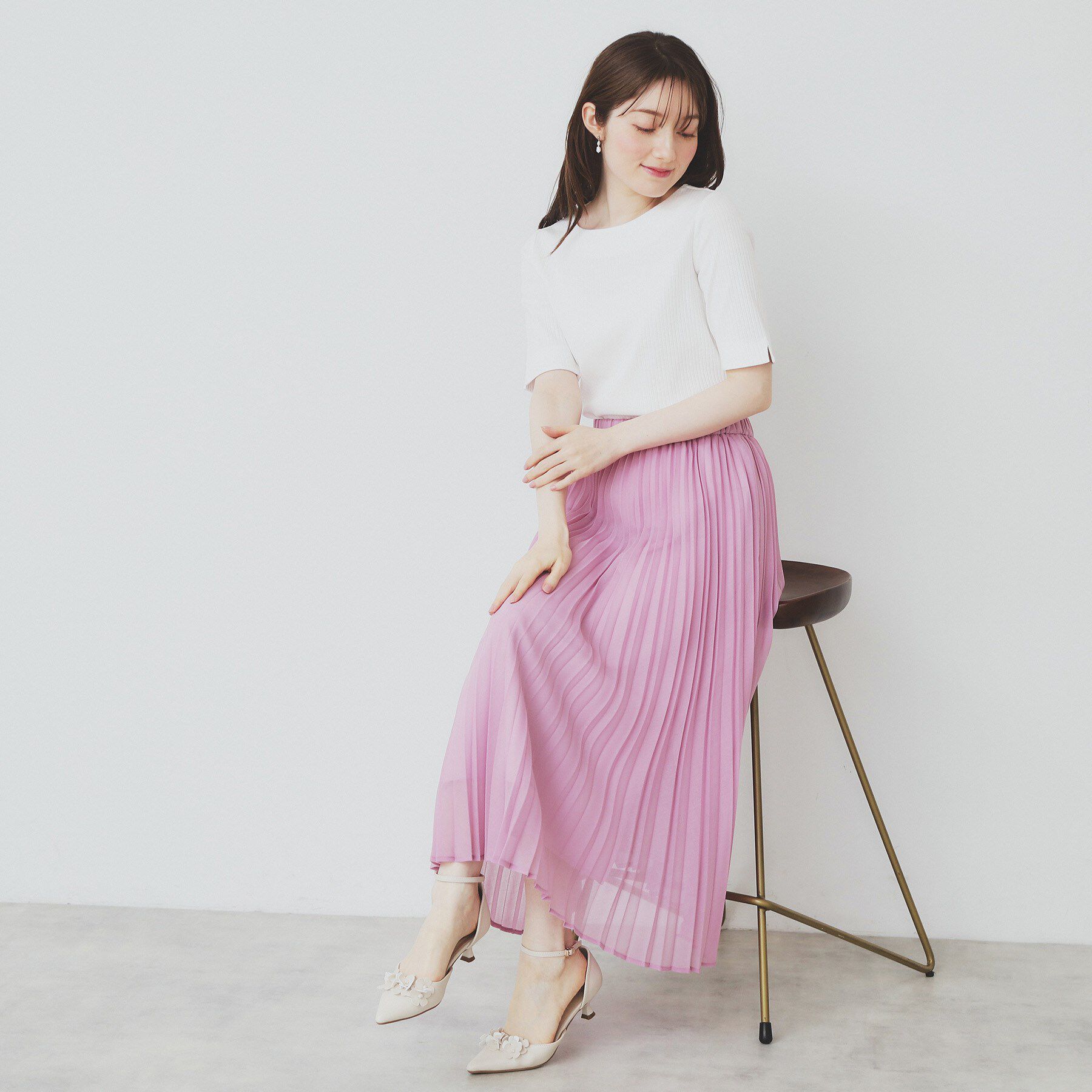 index「シアープリーツフレアスカート【洗濯機洗い可】」|スカート|