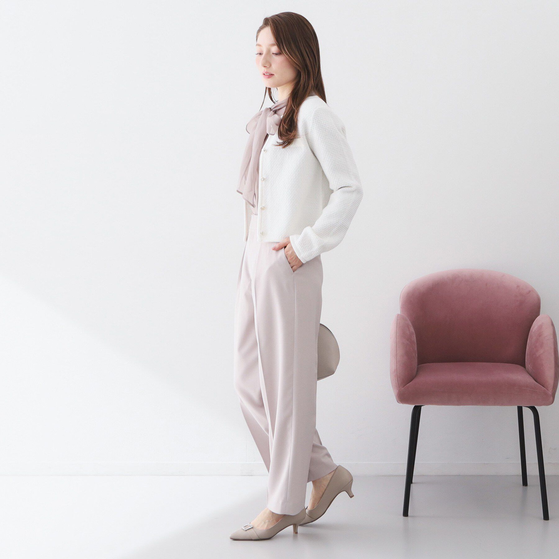 index「ラメリリーボクシーショートカーディガン【洗濯機OK】」|カーディガン|