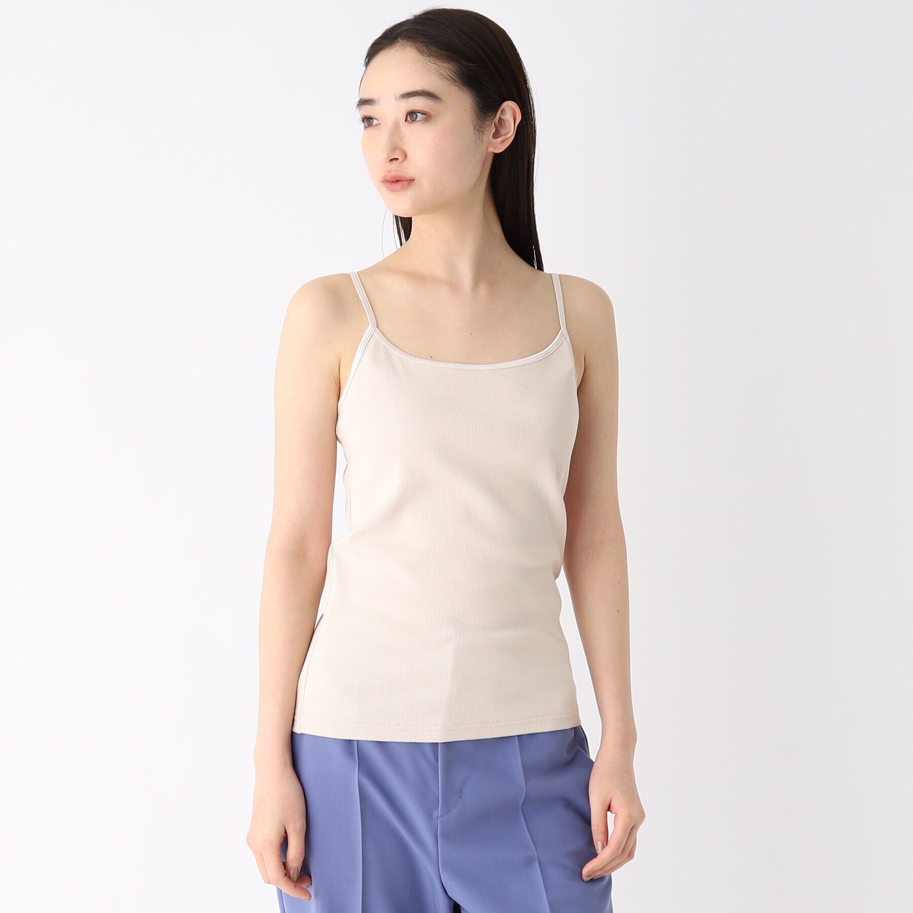 OPAQUE.CLIP「リブキャミソール【洗濯機洗い可】」|キャミソール|
