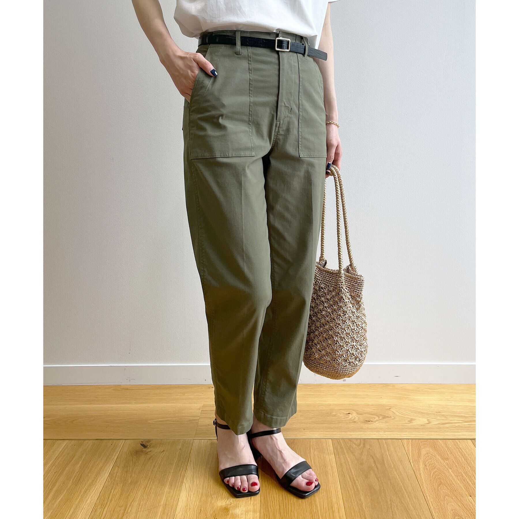 OPAQUE.CLIP「ストレッチベイカーパンツ/オーガニックコットン混【洗濯機洗い可/ストレッチ】」|その他|