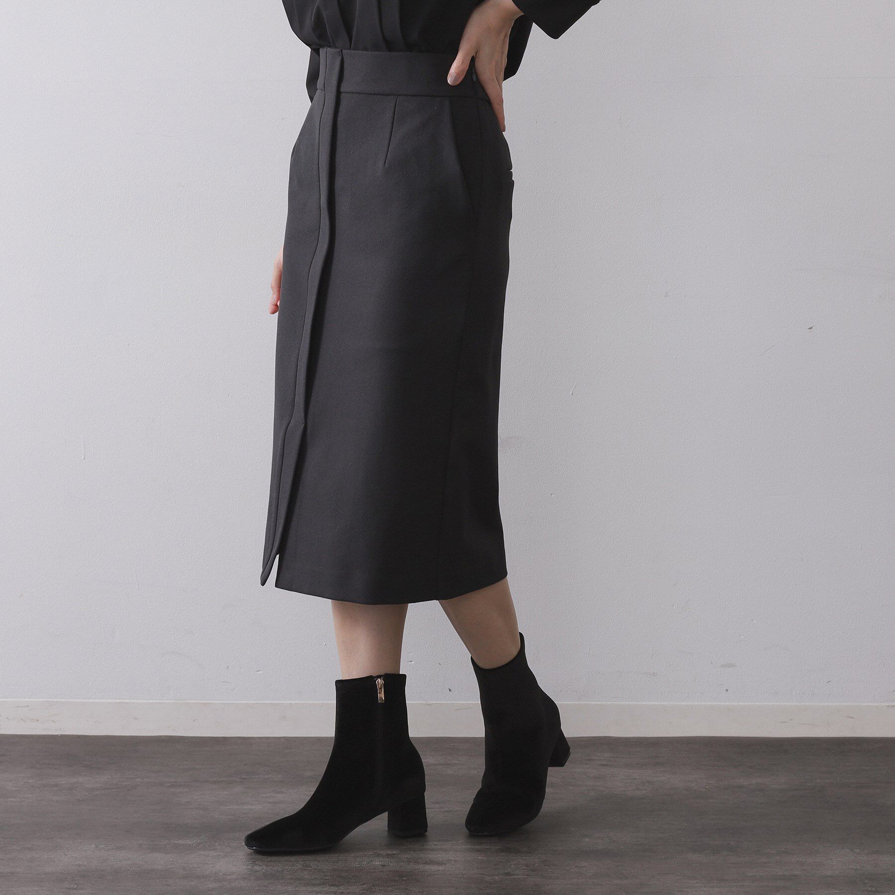 OPAQUE.CLIP「ミドル丈タイトスカート【洗濯機OK】」|スカート|
