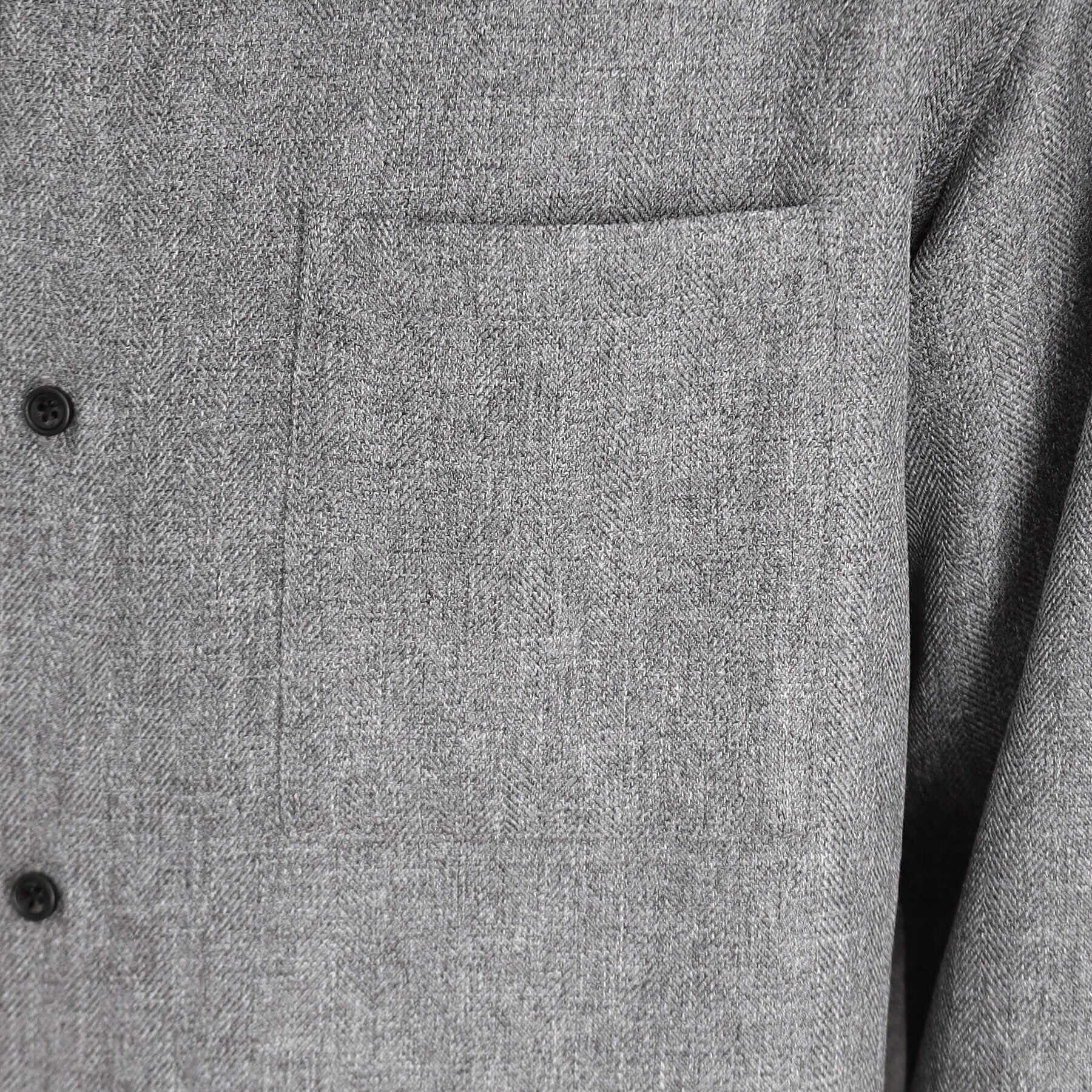 THE SHOP TK「ウールライクへリンボンシャツ リラックスシルエット」|シャツ・ブラウス|