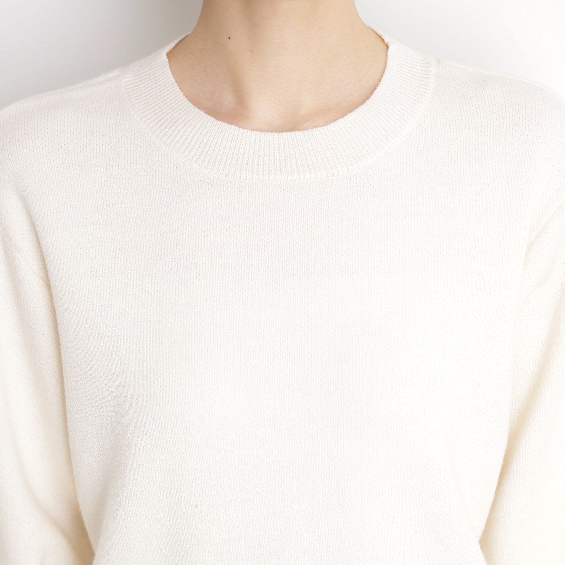 THE SHOP TK「裾チュールプルオーバー【洗える】」|ニット・セーター|