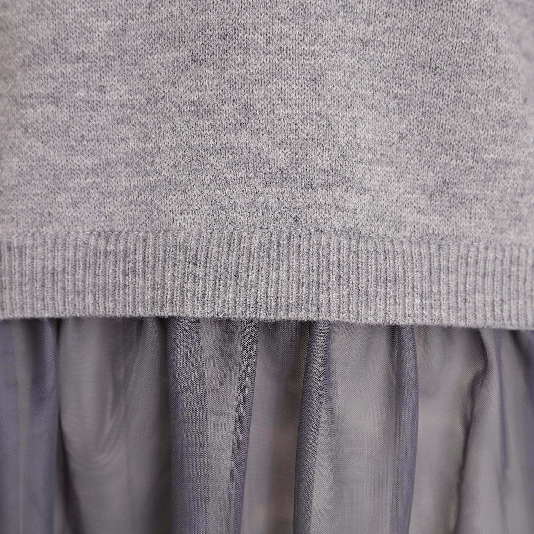 THE SHOP TK「裾チュールプルオーバー【洗える】」|ニット・セーター|