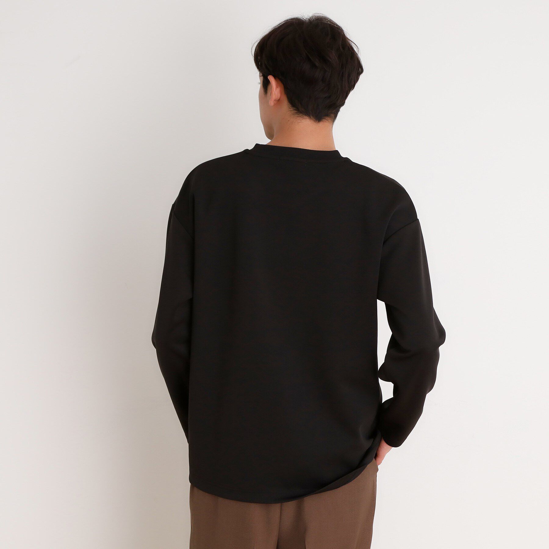 THE SHOP TK「フラワー刺繍＋グラフィックロングTシャツ」|Tシャツ・カットソー|