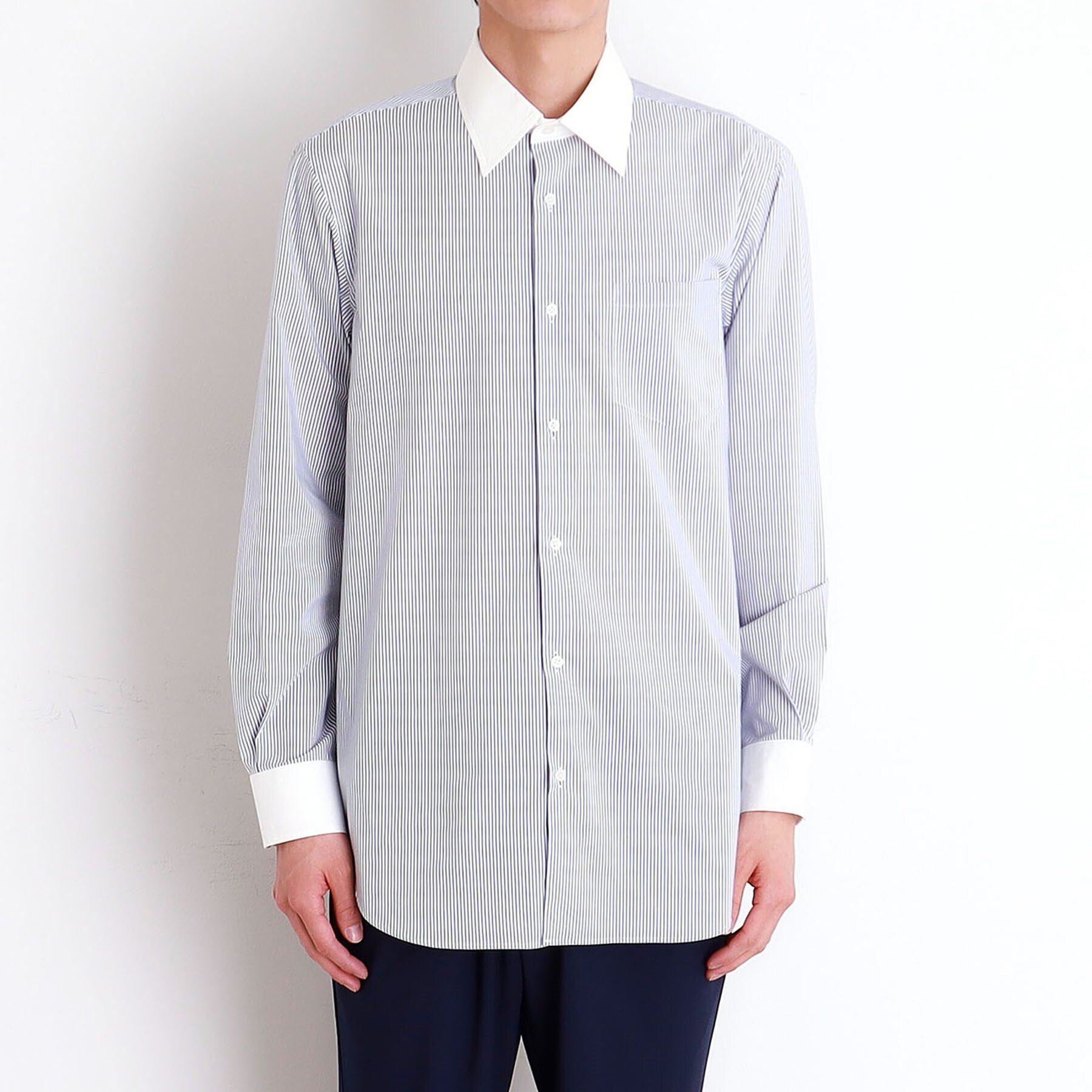 THE SHOP TK「ドレスストライプシャツ【洗濯機OK】」|シャツ・ブラウス|