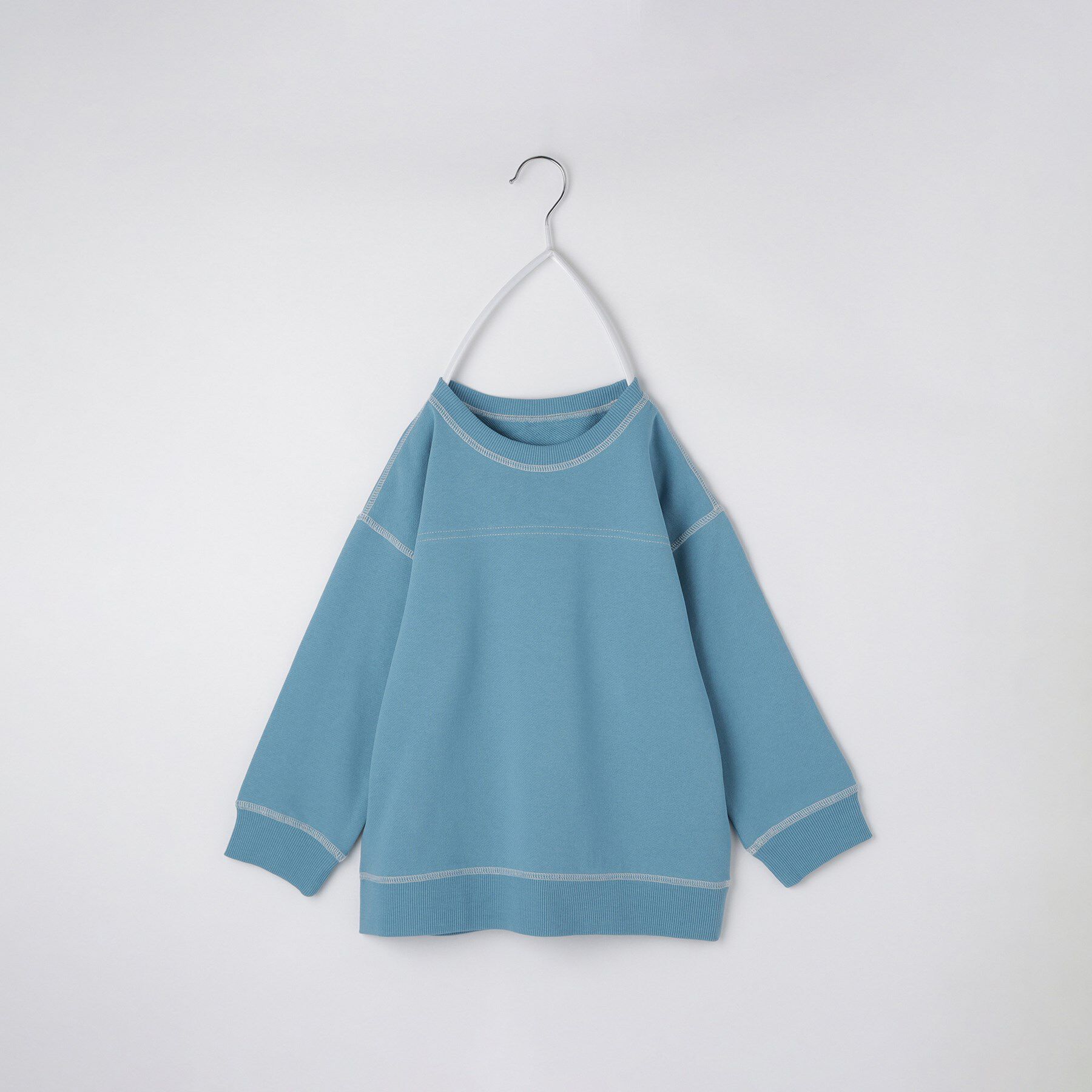 THE SHOP TK「【110-160】カラーロック裏毛プルオーバー」|Tシャツ・カットソー|ブルー(092)