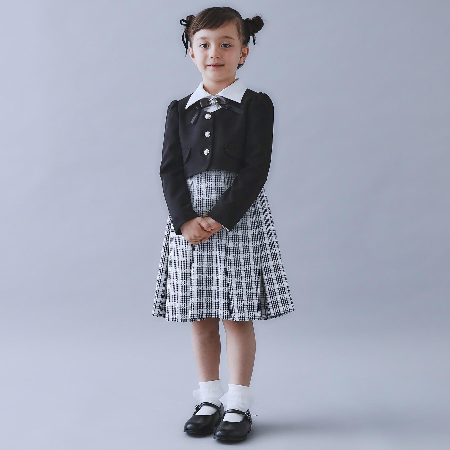 THE SHOP TK「【120-130/3点セット】ジャケット＆チェックワンピース/入園・卒園・入学」|ワンピース|