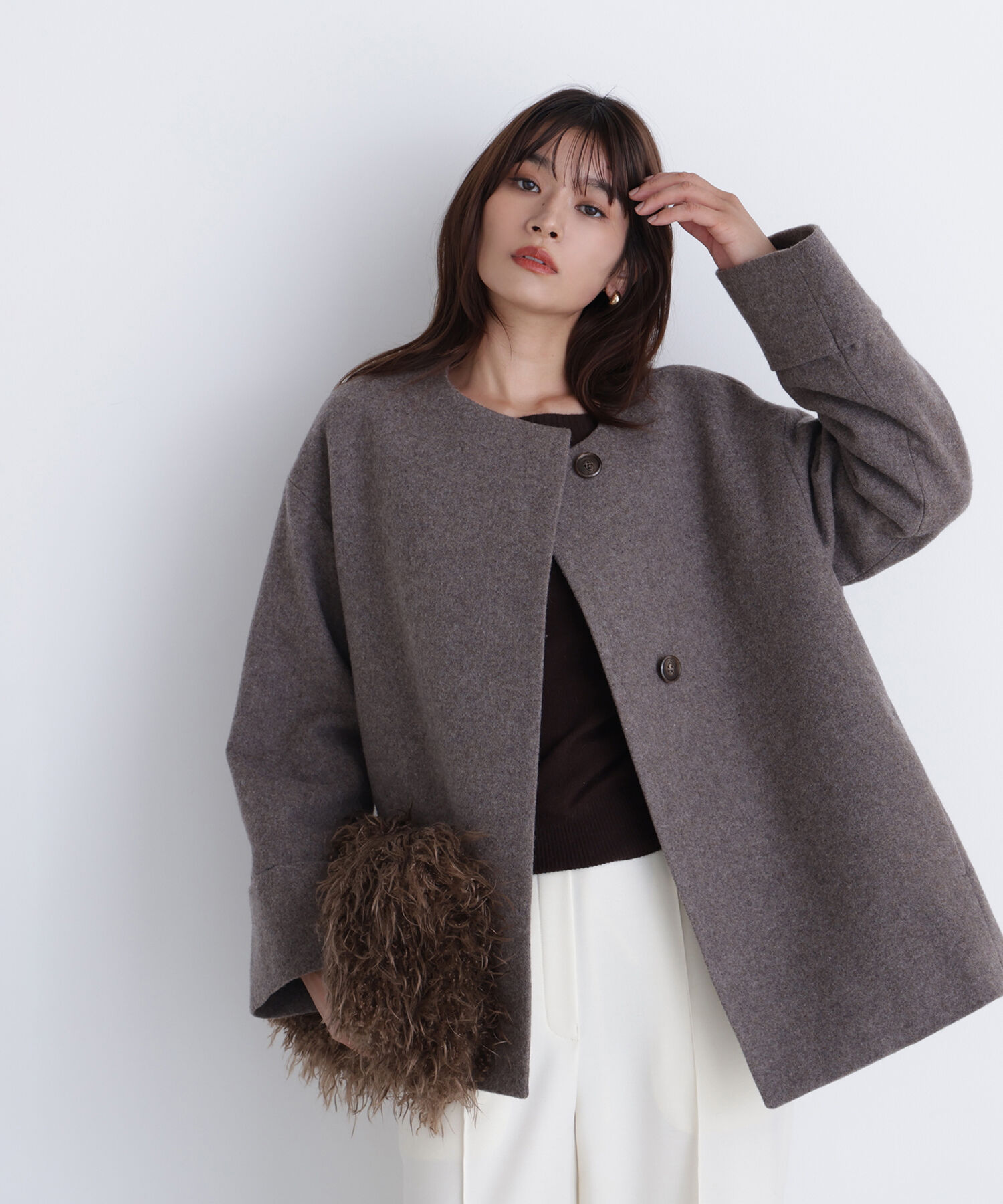  「毎日に&ldquo;ちょうどいい&rdquo;カシミヤ混コート」|ブルゾン・スタジャン|