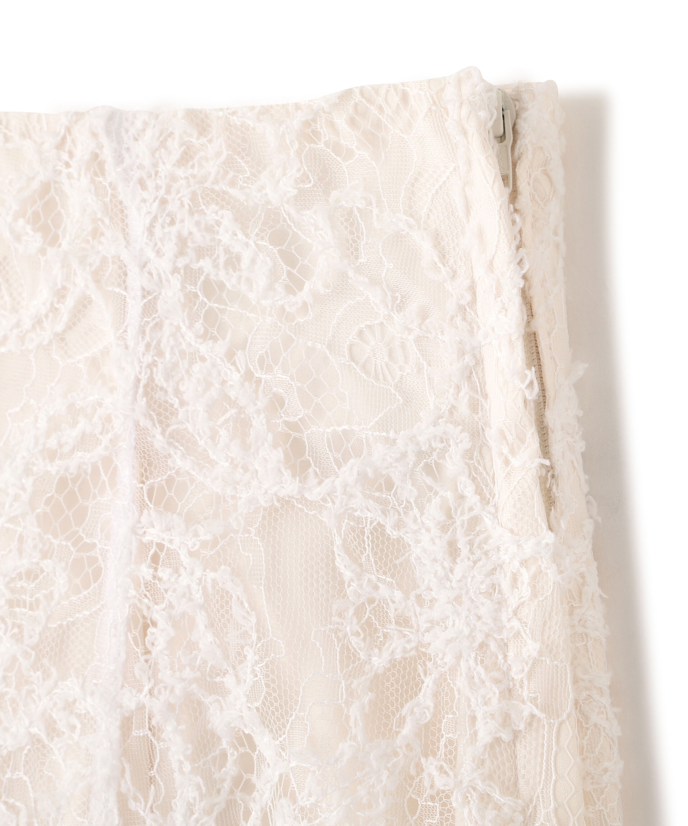  「モール刺繍レースマーメイドスカート」|スカート|