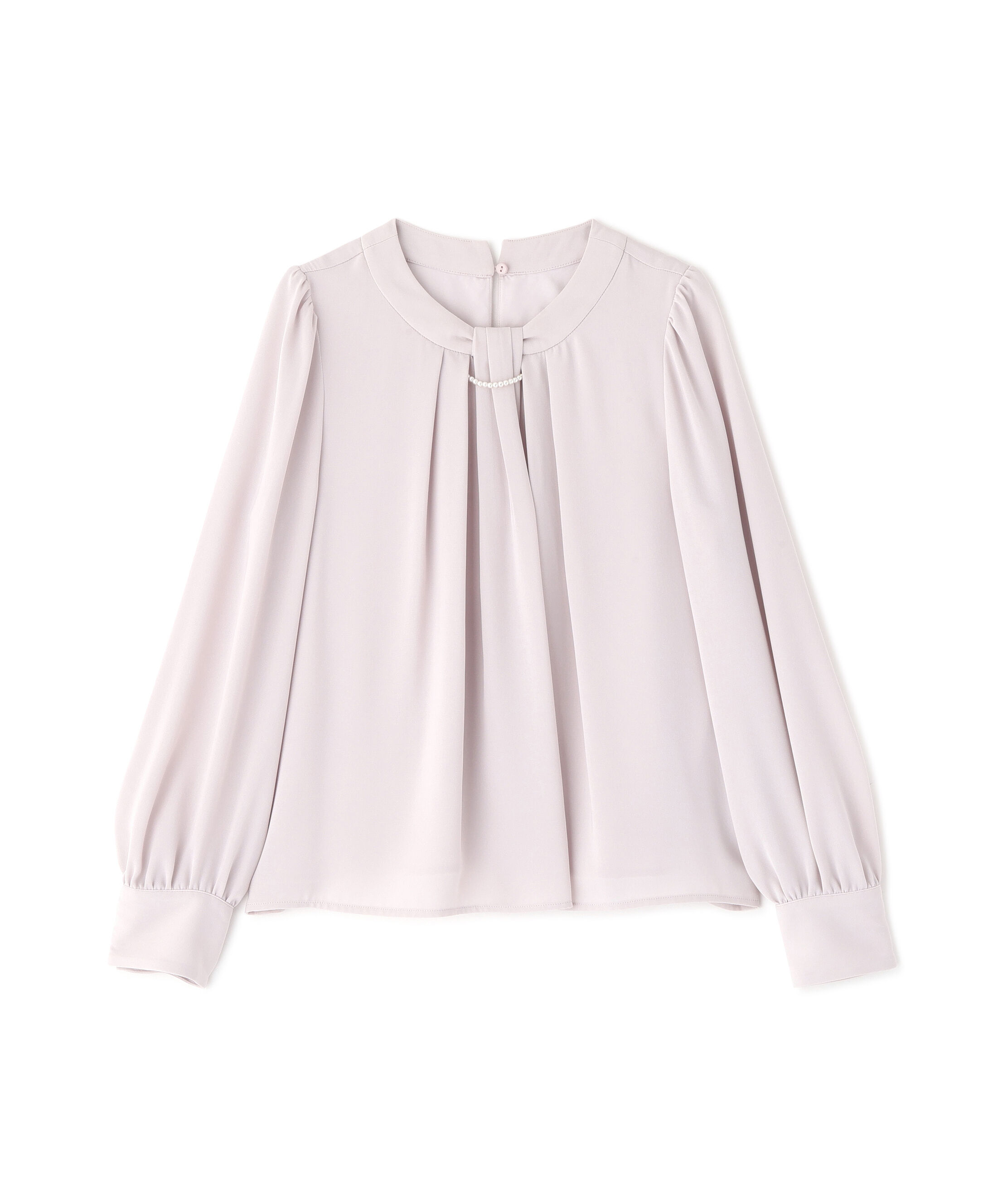 PROPORTION BODY DRESSING「パール付きベーシックブラウス 26SS」|シャツ・ブラウス|