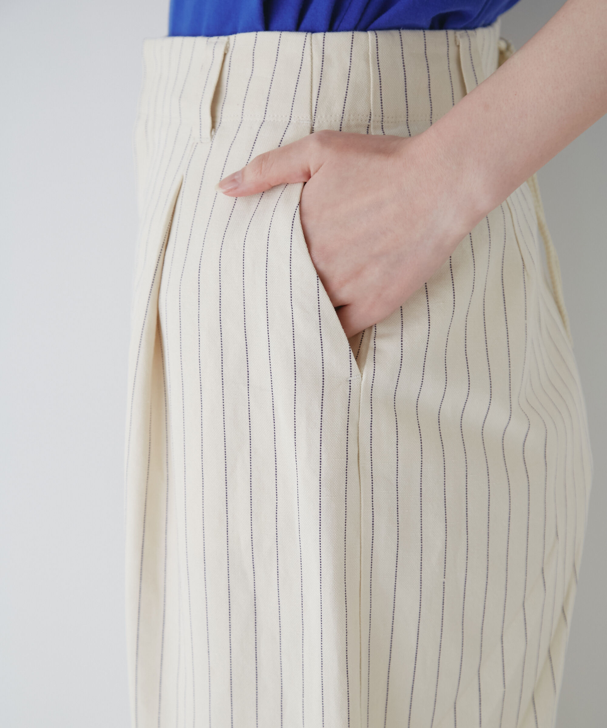  「◆綿麻ストライプパンツ」|その他|