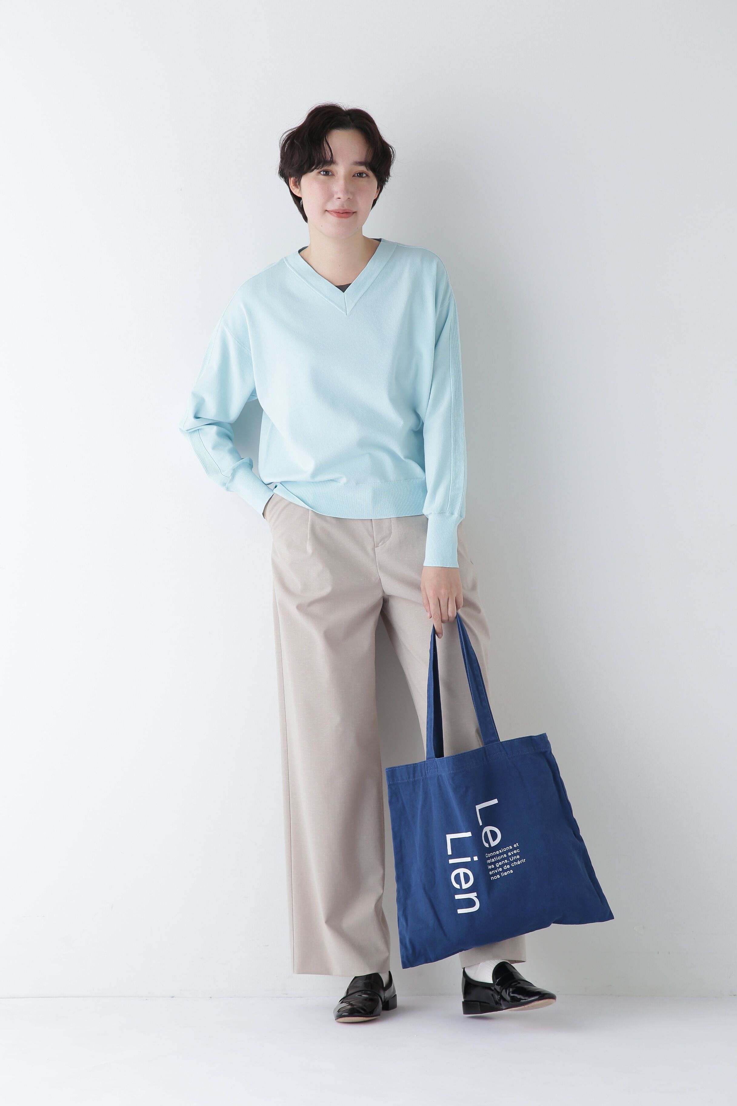  「◆Ｐレーヨン麻ポプリンマーベルトセミワイドパンツ」|その他|