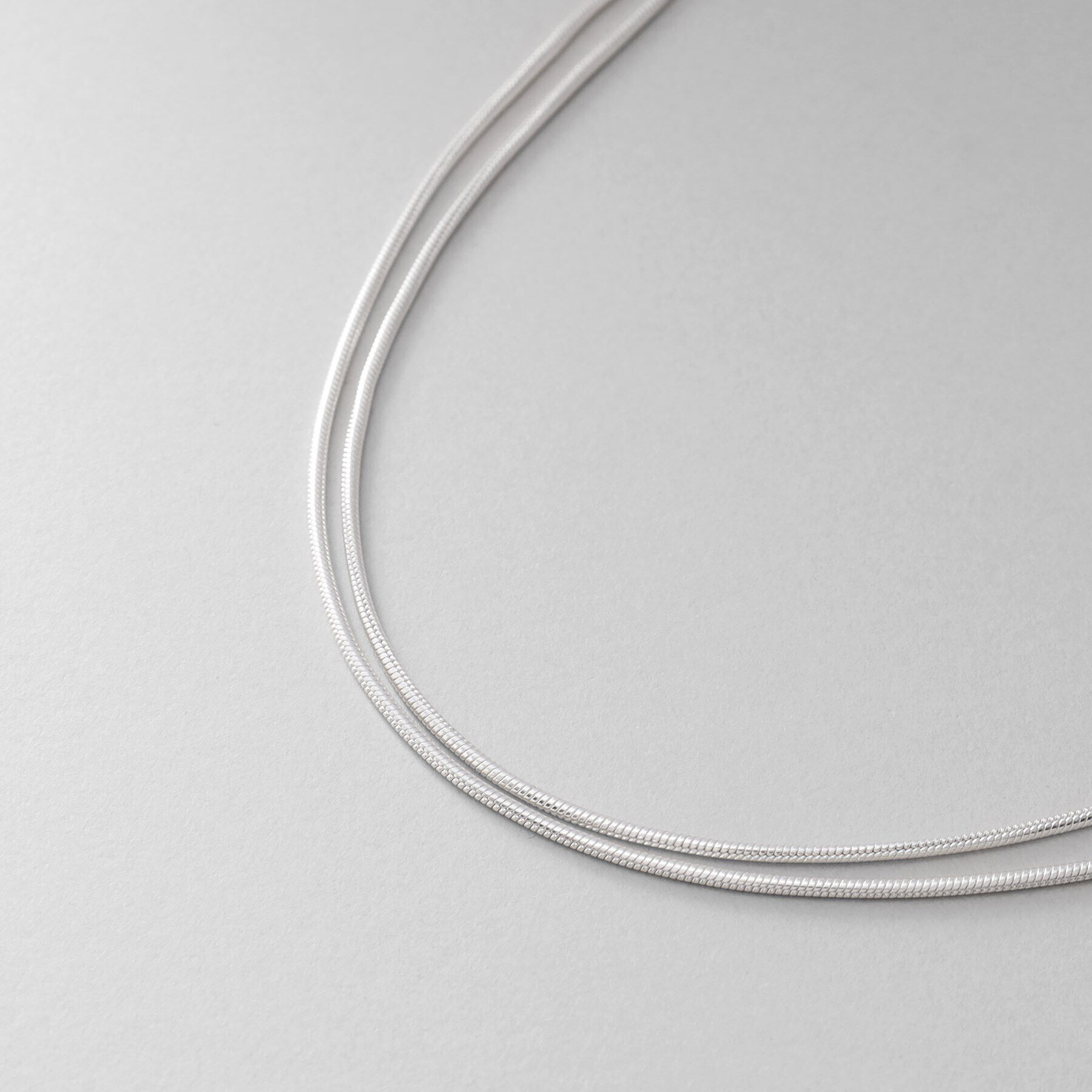 COCOSHNIK ONKITSCH「シルバー スネークチェーン ダブルアンクレット」|アンクレット|