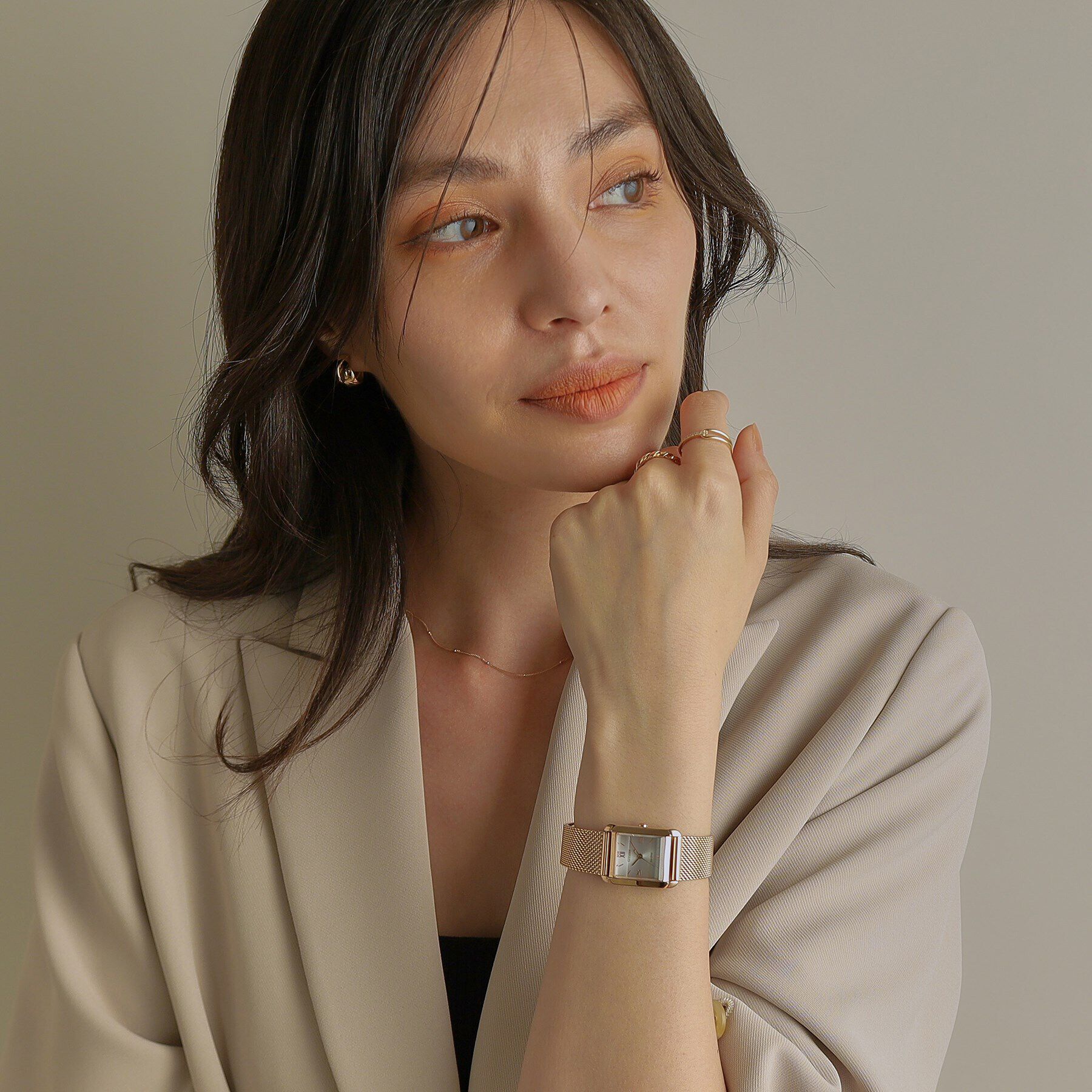 COCOSHNIK「RG シチズンL別注モデル スクエア チェンジャブルウォッチ（ホワイト）」|腕時計|