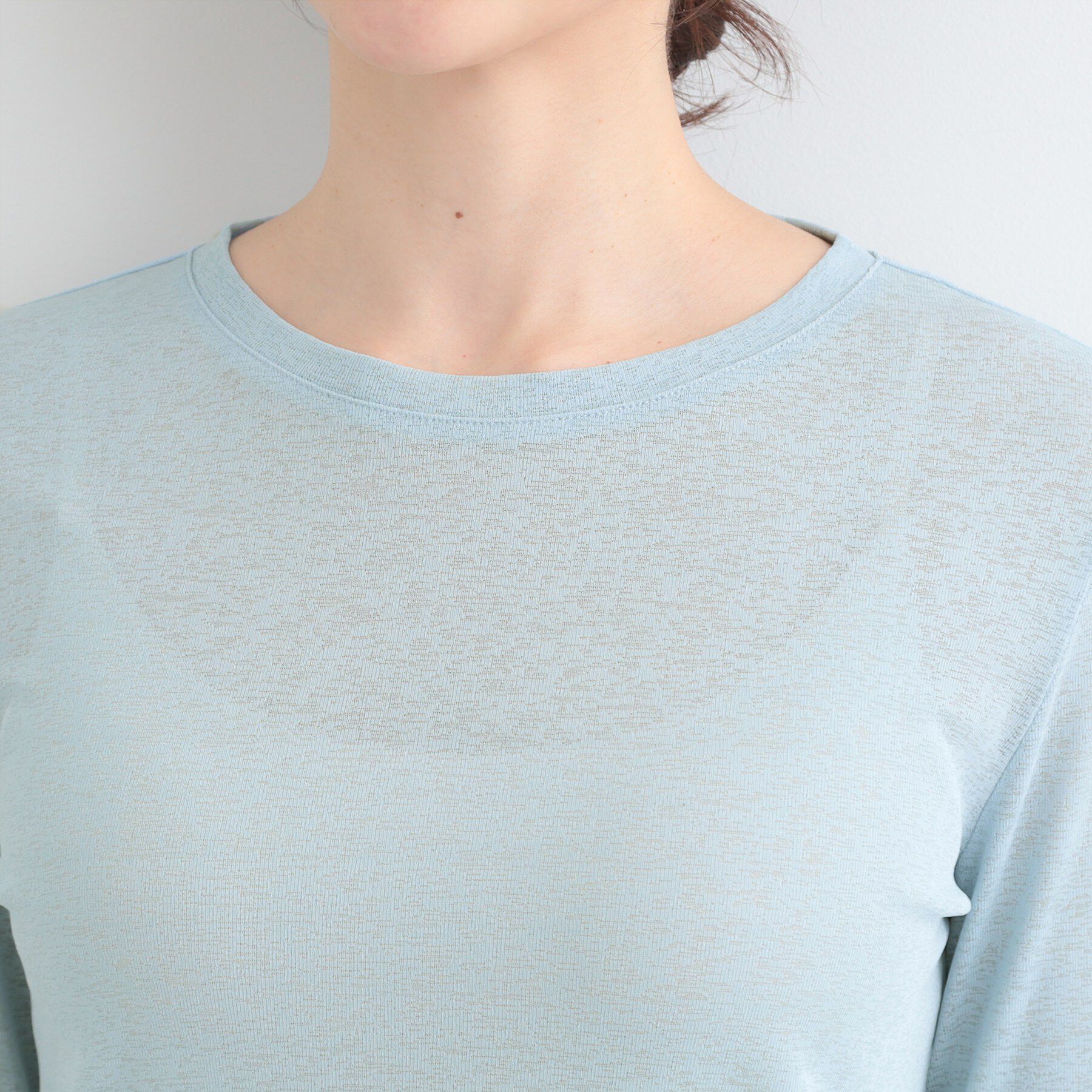 SHOO･LA･RUE「【2点セット/洗濯機可/S-LL】こなれ感あるレイヤードスタイルが即完成 シアーカーディガン+ロンT」|その他|