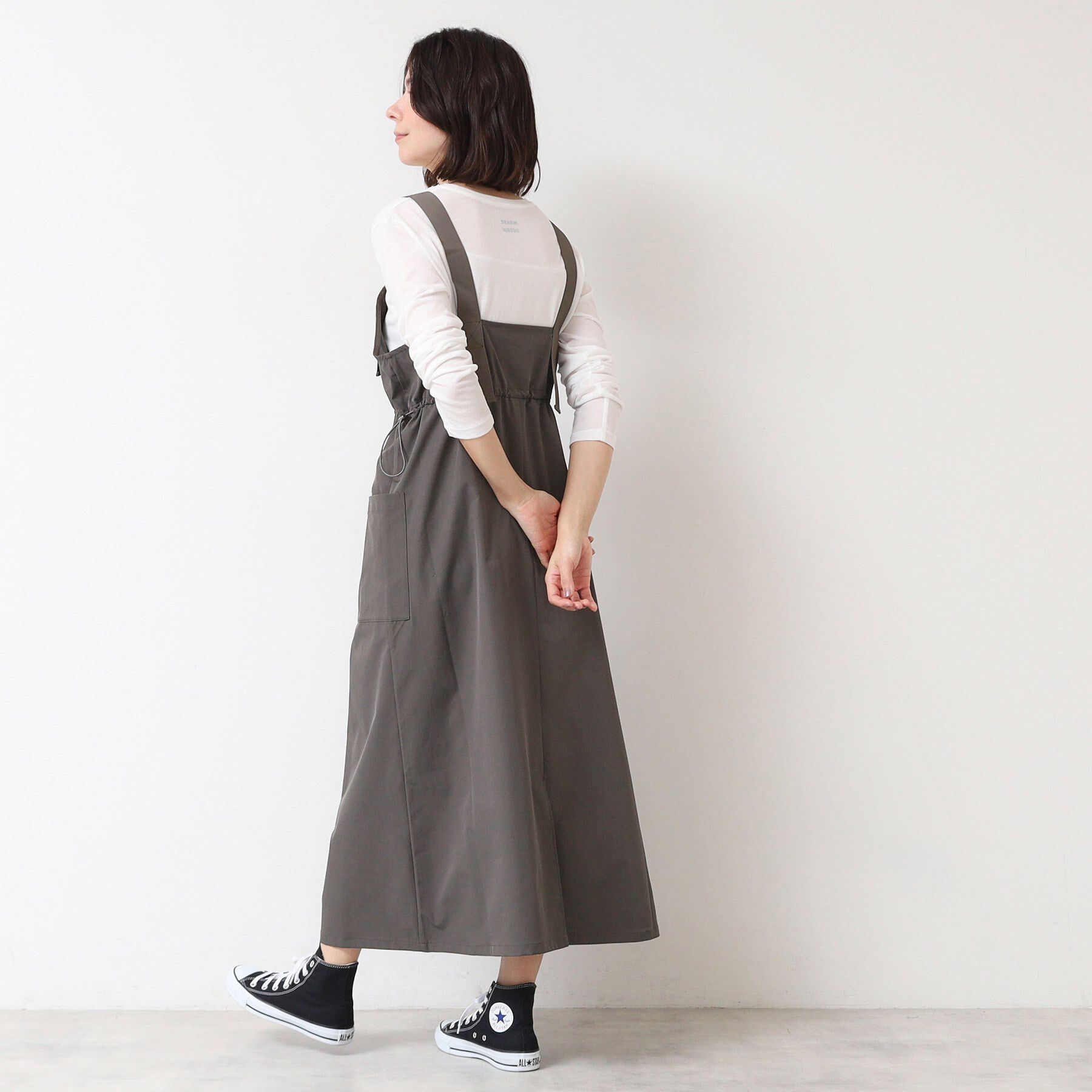 Dessin「【洗える】ベルト付きワークジャンスカ（S～L）」|ワンピース|