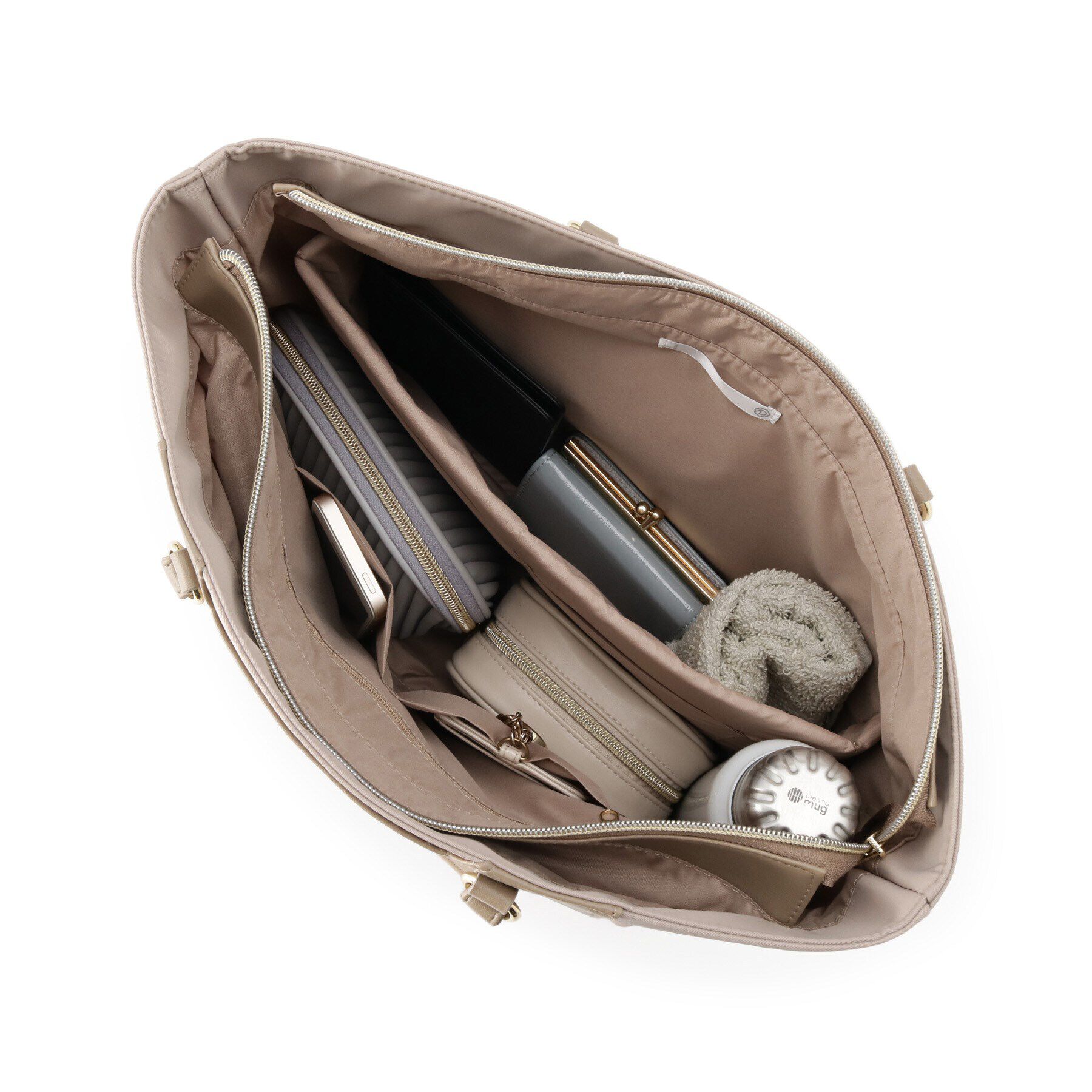 ITS&rsquo;DEMO「【通勤／11ポケット】人間工学コンビA4トート」|トートバッグ|