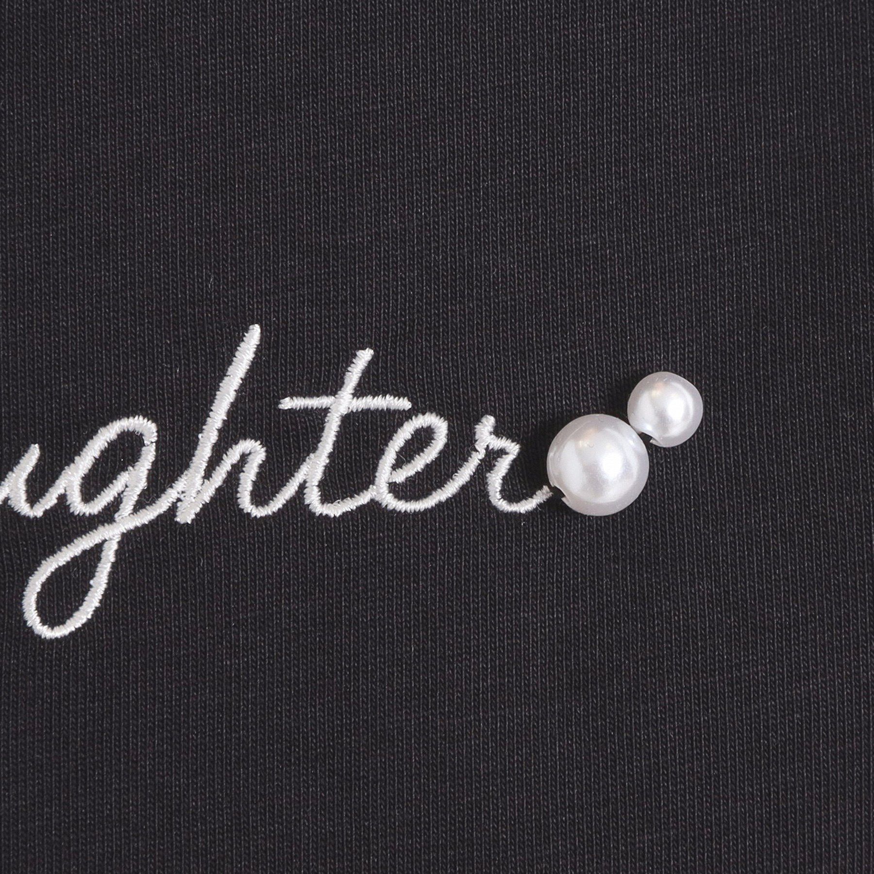 ITS&rsquo;DEMO「【接触冷感／洗濯機OK】刺繍&times;パール調ロゴフレンチT」|Tシャツ・カットソー|