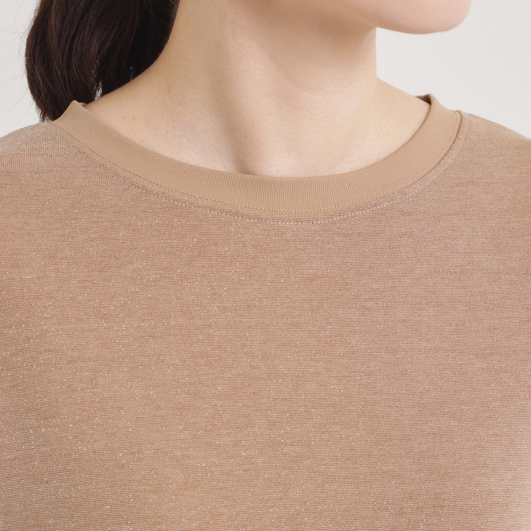 ITS&rsquo;DEMO「【手洗い可】ラメポンチドルマントップス」|Tシャツ・カットソー|